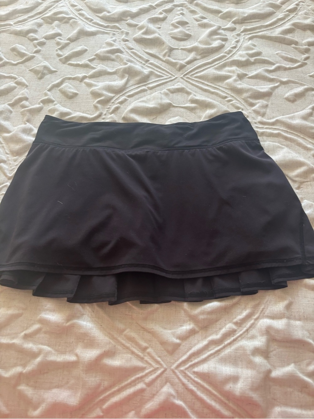 Black Women's Active Mini Skirt with Built-In Shorts by Lululemon